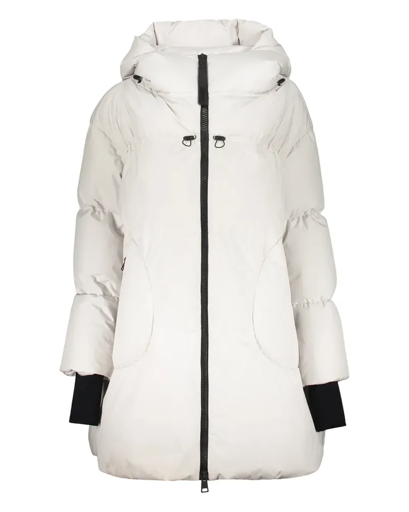 Herno hooded cuff coat - Weiß Weiß