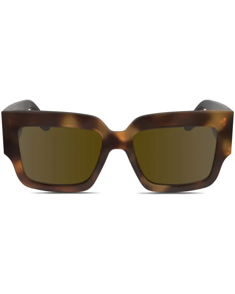 Victoria Beckham Sonnenbrille mit Logo-Print - Braun Braun