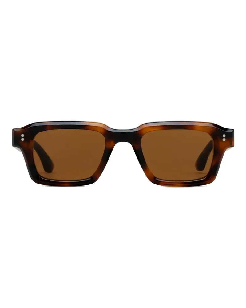 CHIMI Sonnenbrille mit eckigem Gestell - Braun Braun