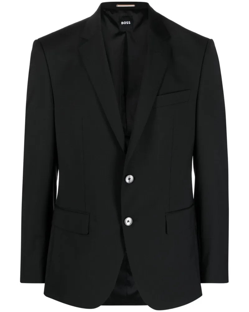 HUGO BOSS Einreihiges Sakko - Schwarz Schwarz