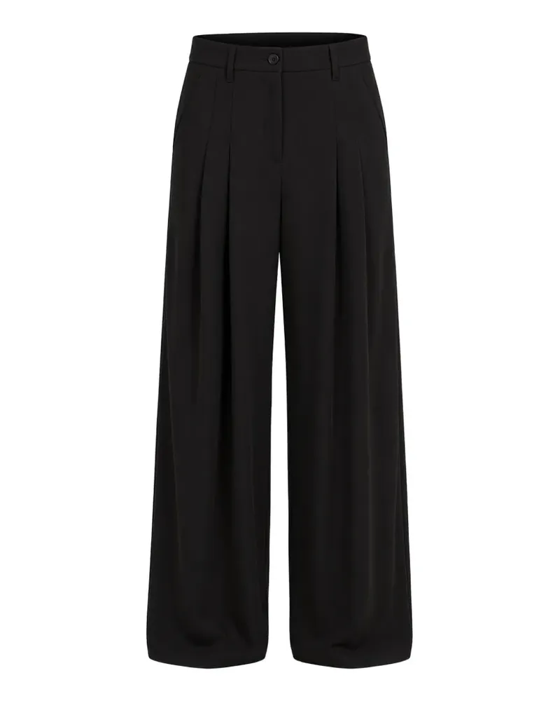 Cambio Eleven Hose mit weitem Bein - Schwarz Schwarz