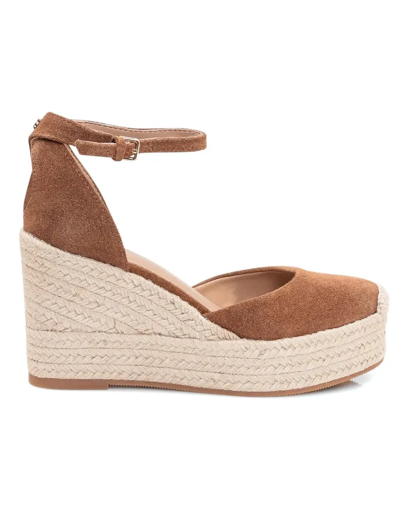 HUGO BOSS Wedge-Sandalen aus Wildleder - Braun Braun
