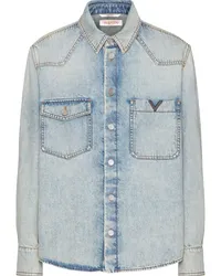 Valentino Garavani Jeanshemd mit Cut-Outs Blau