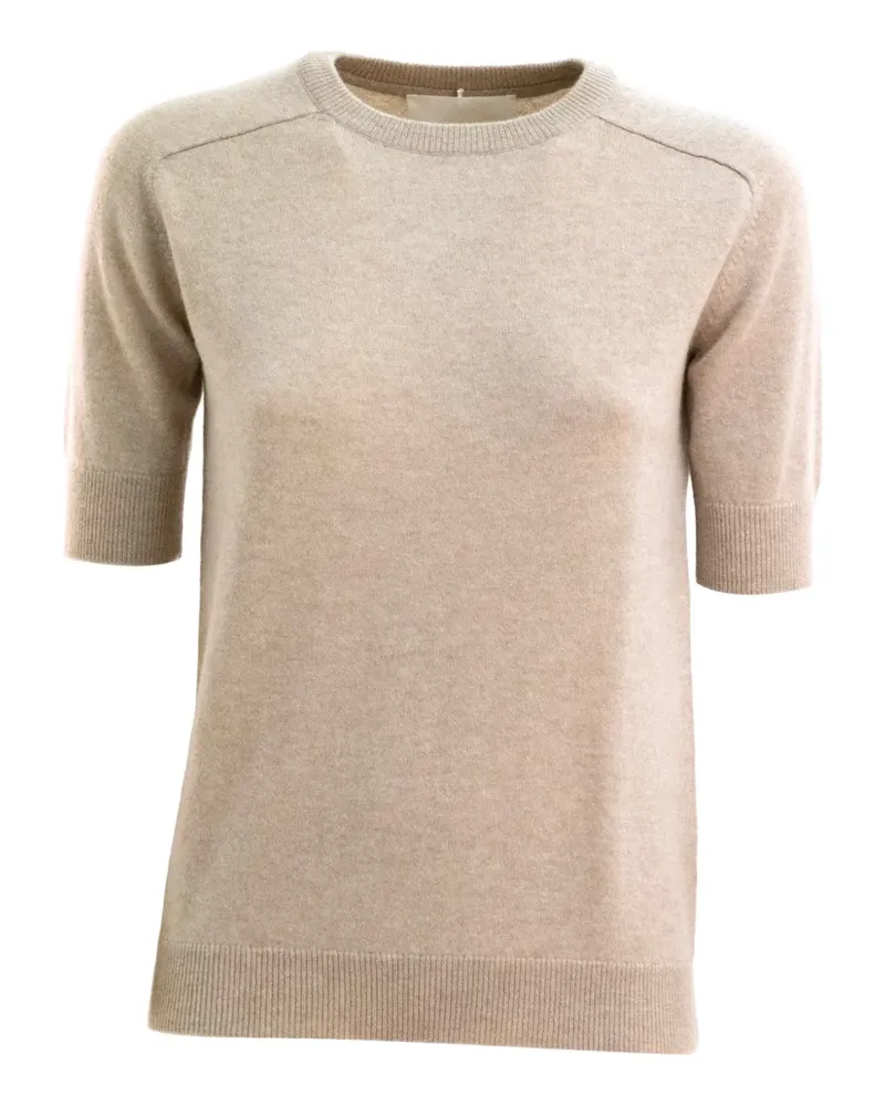 Lisa Yang T-Shirt mit rundem Ausschnitt - Nude Nude