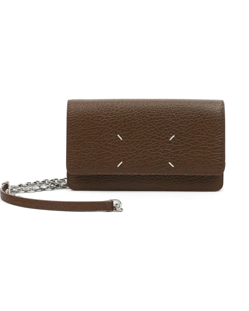 Maison Margiela Portemonnaie mit Kette - Braun Braun
