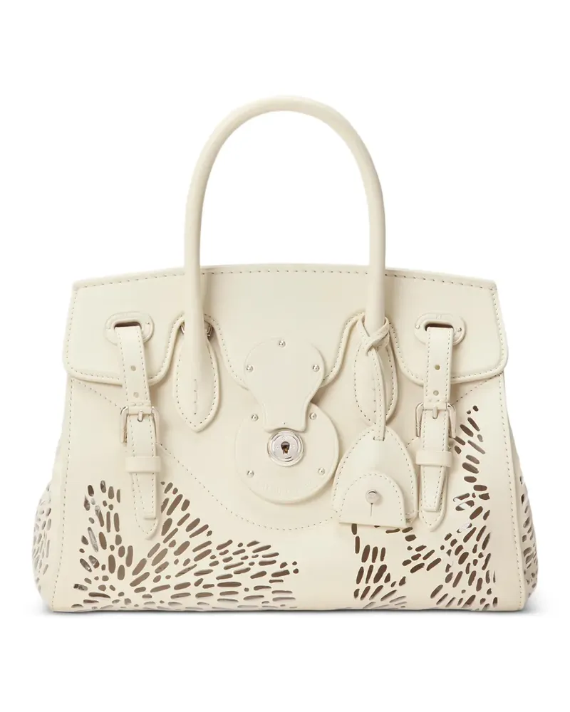 Ralph Lauren Soft Ricky 27 laser-cut tote bag - Weiß Weiß