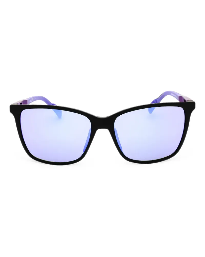 adidas rectangle-frame sunglasses - Schwarz Schwarz