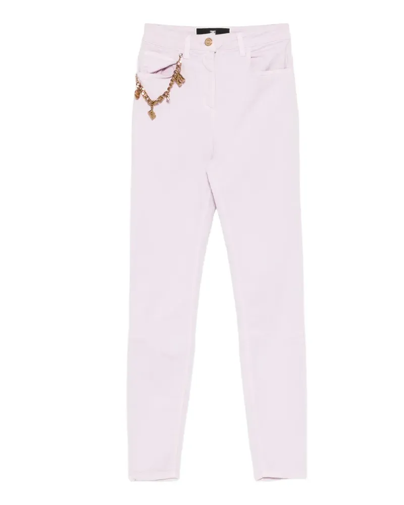 Elisabetta Franchi Jeans mit Anhänger-Detail - Violett Violett
