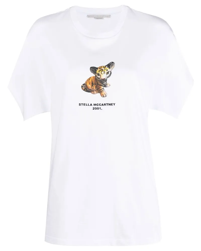 Stella McCartney T-Shirt mit Print - Weiß Weiß