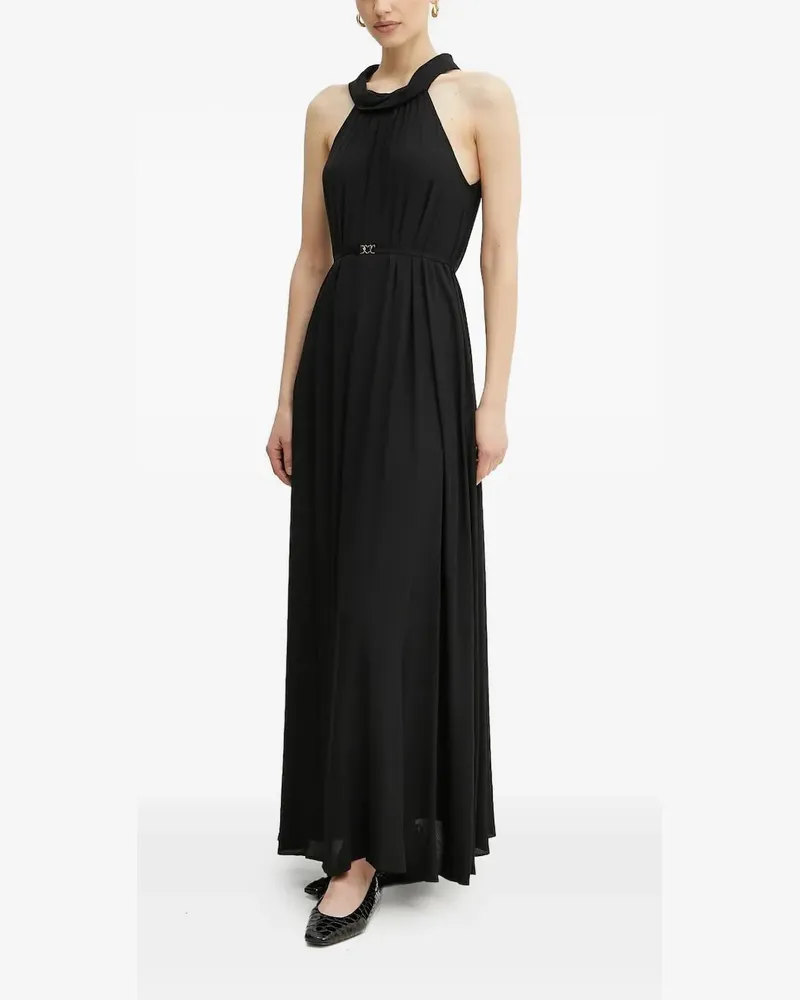 Twin-Set Maxikleid mit Neckholder - Schwarz Schwarz