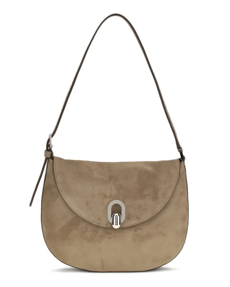 SAVETTE small Tondo Hobo shoulder bag - Nude Nude