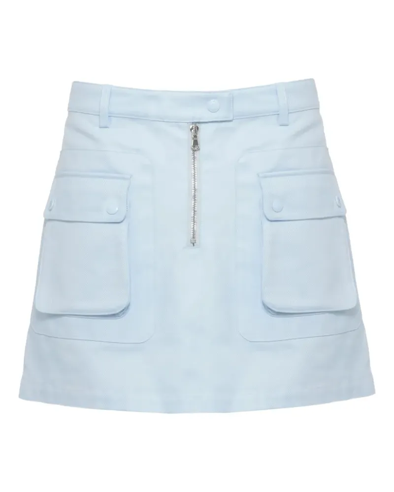 Casablanca Paris zip-fastening cargo-pocket mini skirt - Blau Blau