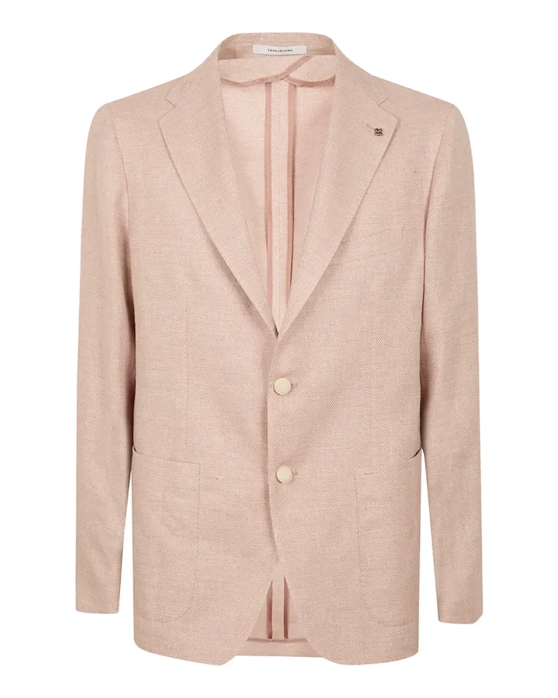 Tagliatore herringbone-weave blazer - Rosa Rosa