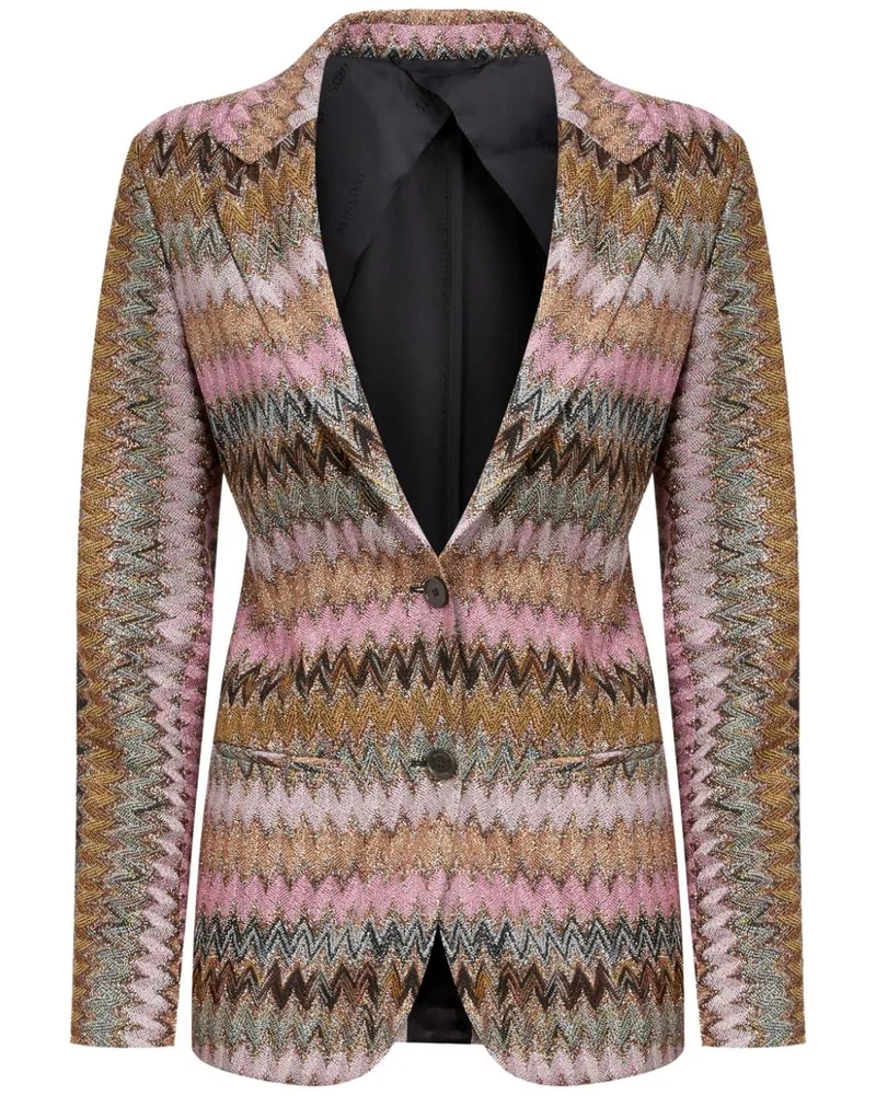 Missoni Blazer mit Zickzackmuster - Rosa Rosa