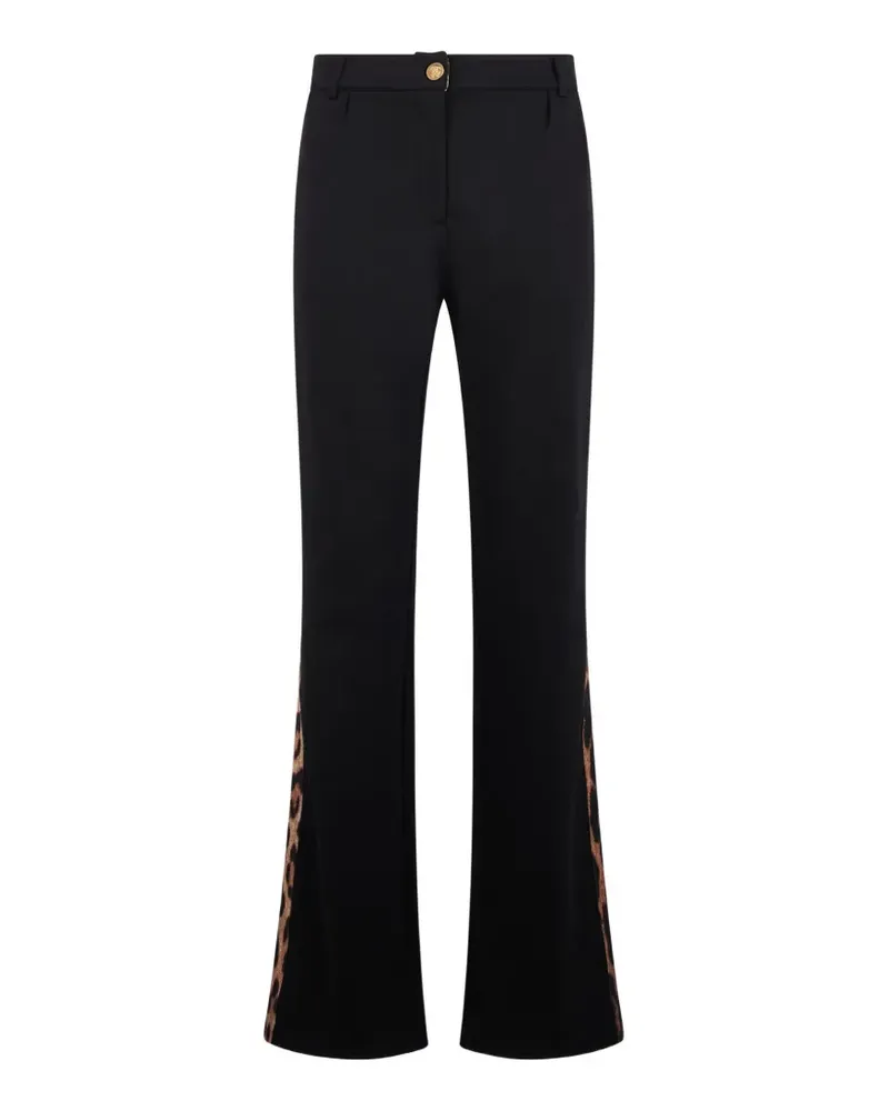 Roberto Cavalli Hose mit Leopardenprint - Schwarz Schwarz