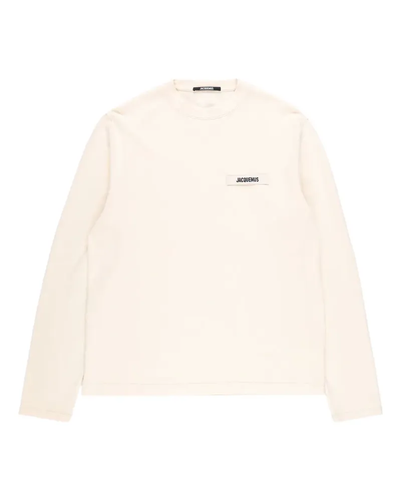 Jacquemus Le Gros Grain long-sleeve T-shirt - Nude Nude