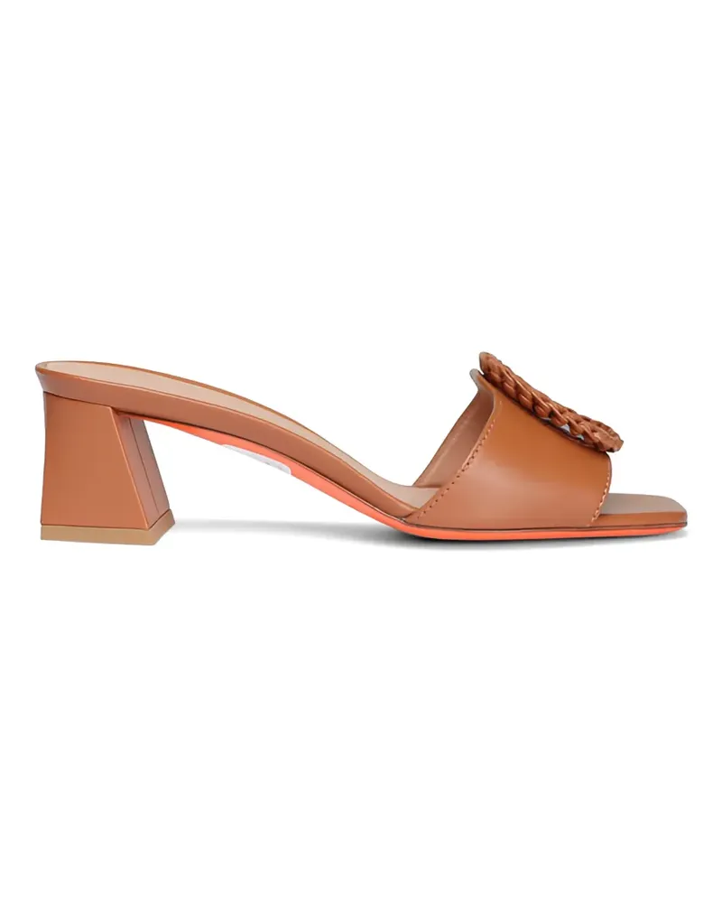Santoni braided-buckle sandals - Braun Braun