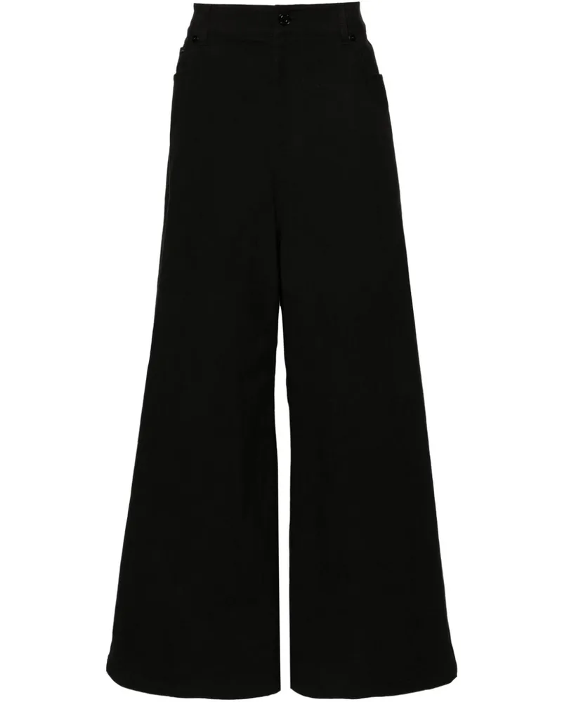 JUUN.J Hose mit weitem Bein - Schwarz Schwarz
