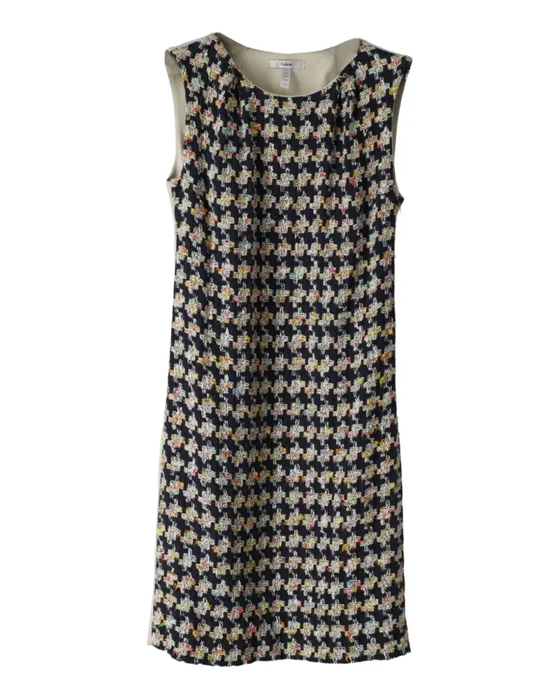 Erdem sleeveless tweed dress - Schwarz Schwarz