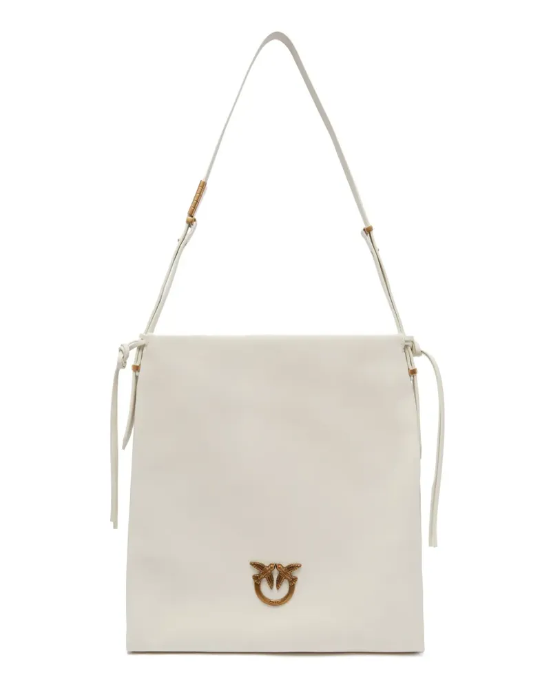 Pinko Love Birds Schultertasche - Weiß Weiß