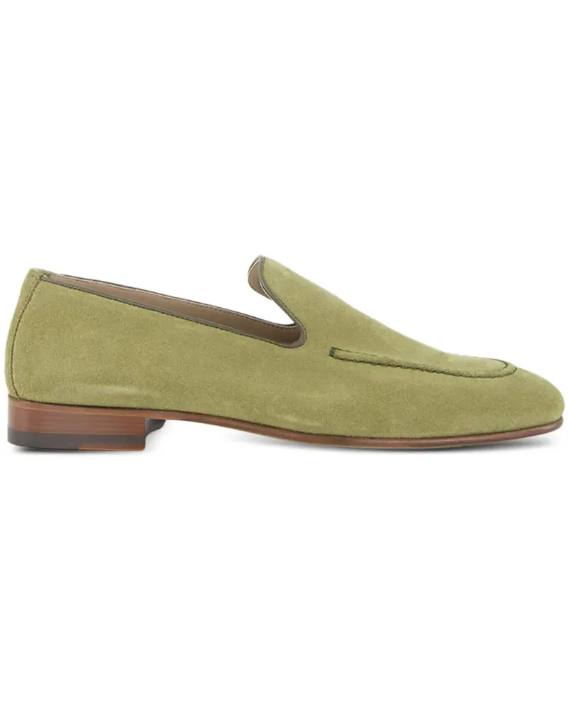 Manolo Blahnik Truro Loafer aus Wildleder - Grün Grün