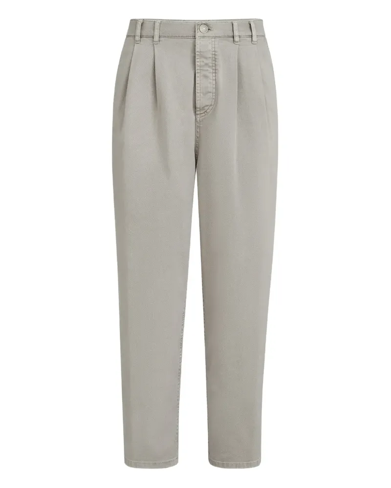 Brunello Cucinelli Five-Pocket-Jeans mit Falten - Grau Grau