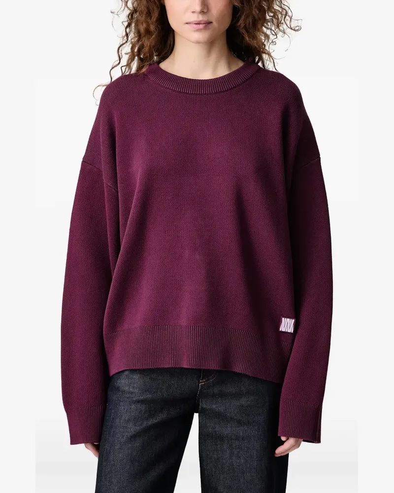WRSTBHVR Garm Pullover mit Logo-Intarsie - Violett Violett
