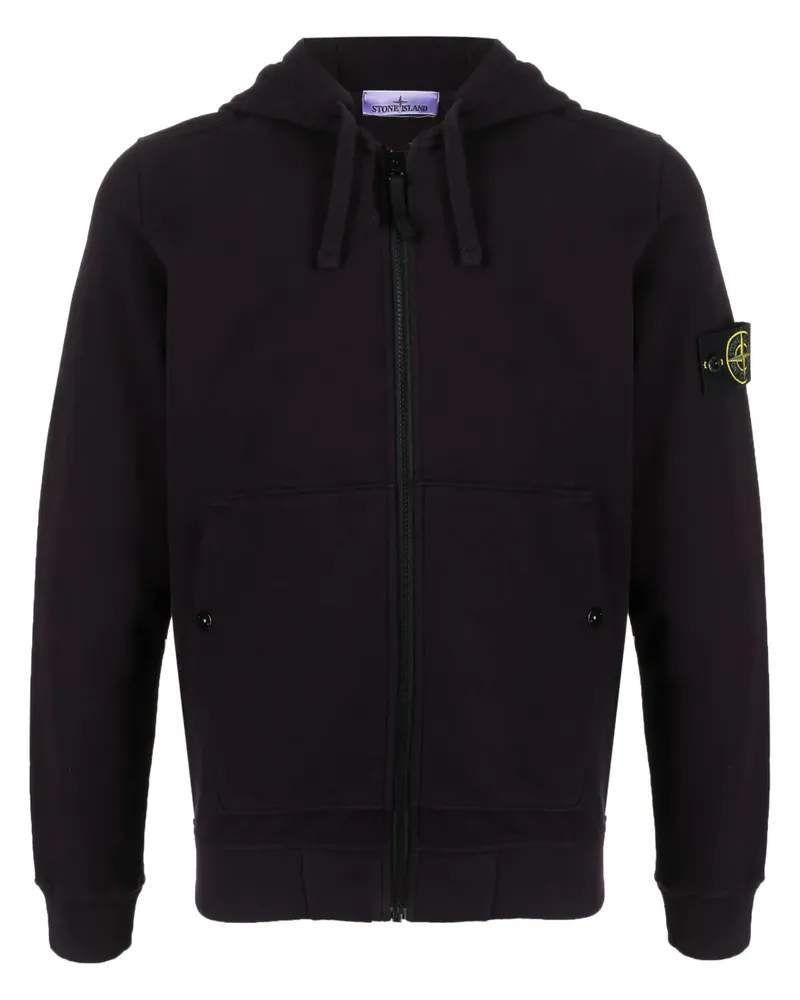 Stone Island Kapuzenjacke mit Kompass-Patch - Blau Blau