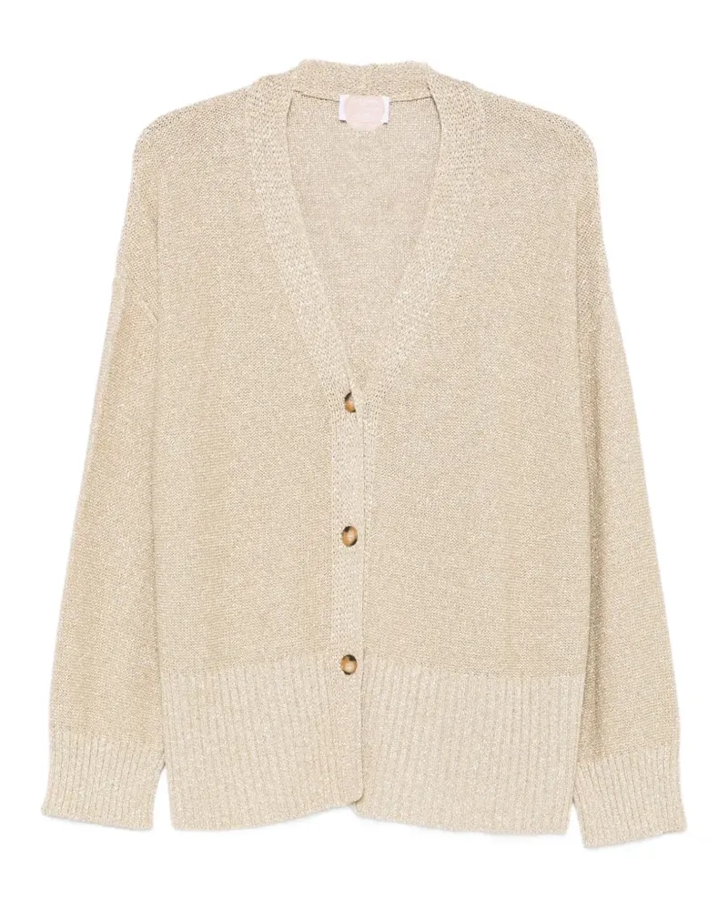 Marina Rinaldi Cardigan mit Knöpfen - Gold Gold