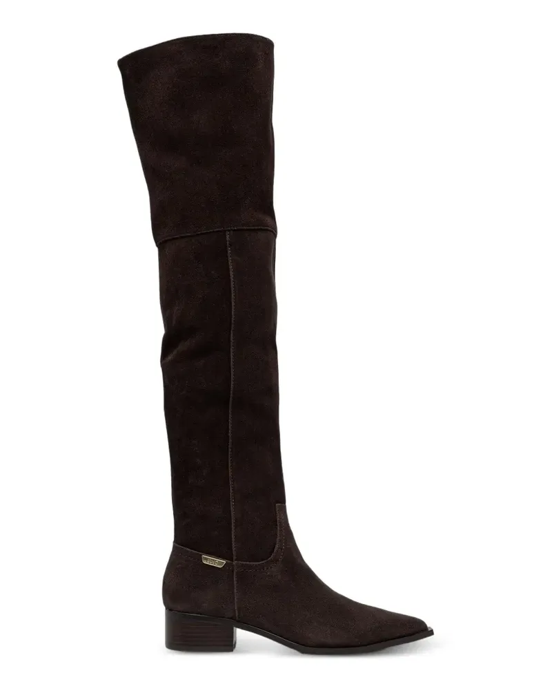 Liu Jo Overknee-Stiefel aus Wildleder - Braun Braun