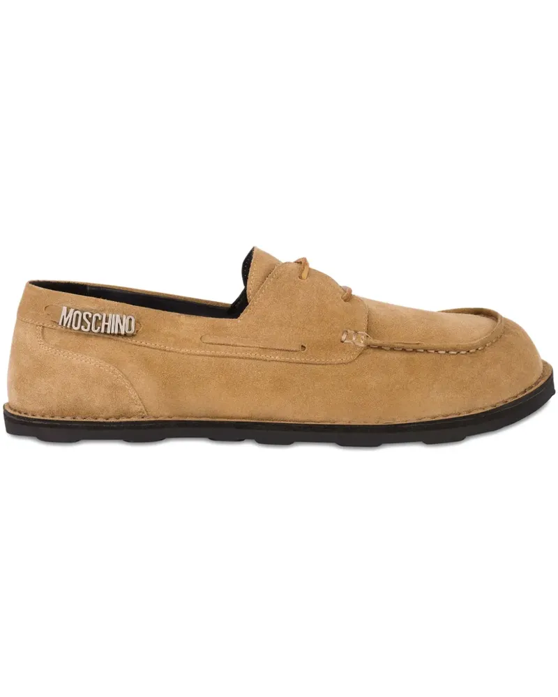 Moschino Loafer mit Logo-Detail - Braun Braun