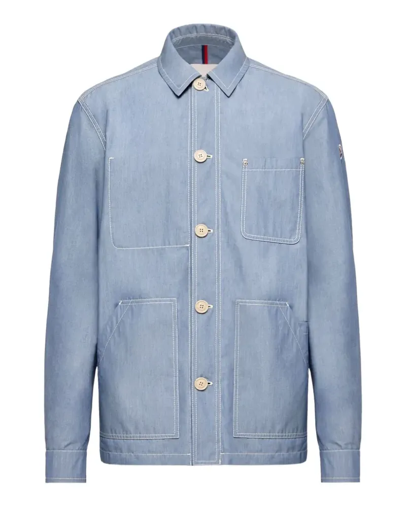 Moncler Elorn multi-pocket shirt jacket - Blau Blau