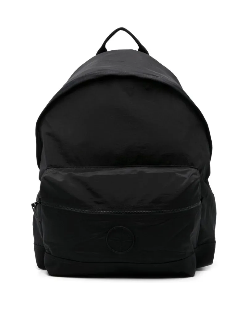 Stone Island Rucksack mit Kompass-Motiv - Schwarz Schwarz