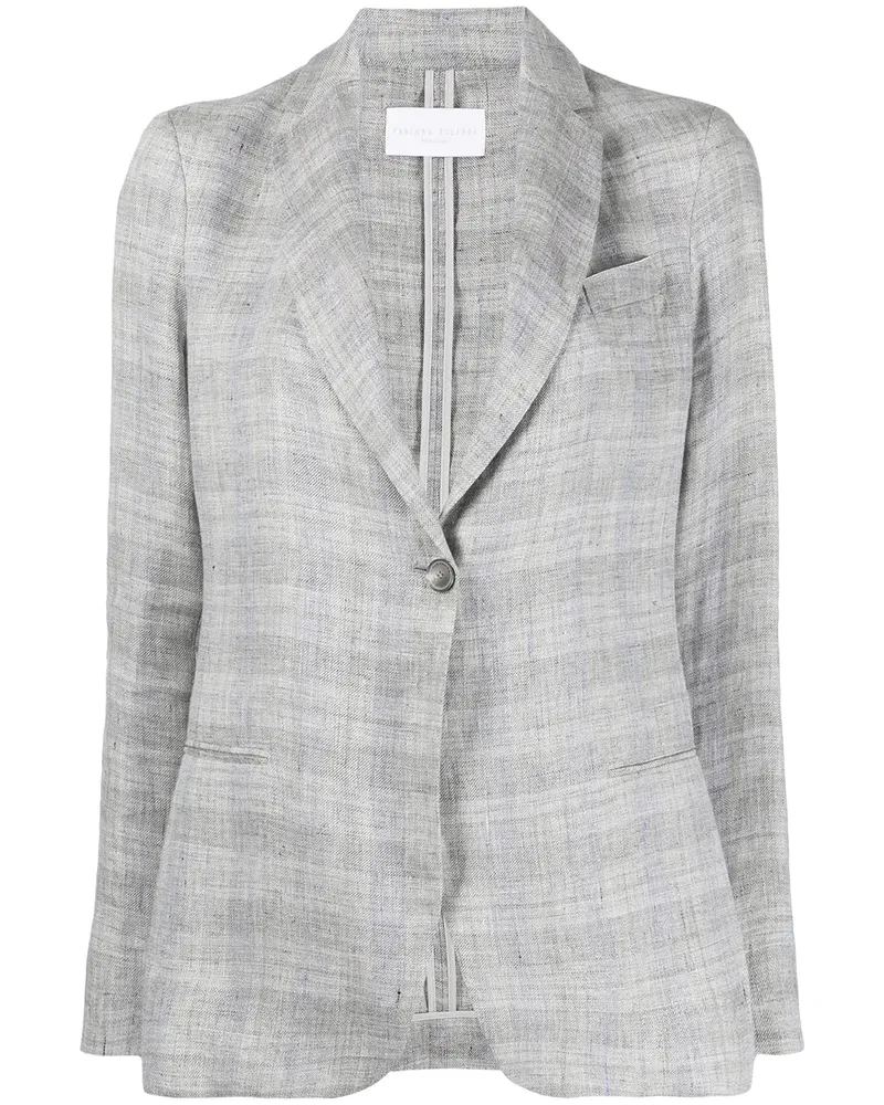 Fabiana Filippi Karierter Blazer - Grau Grau