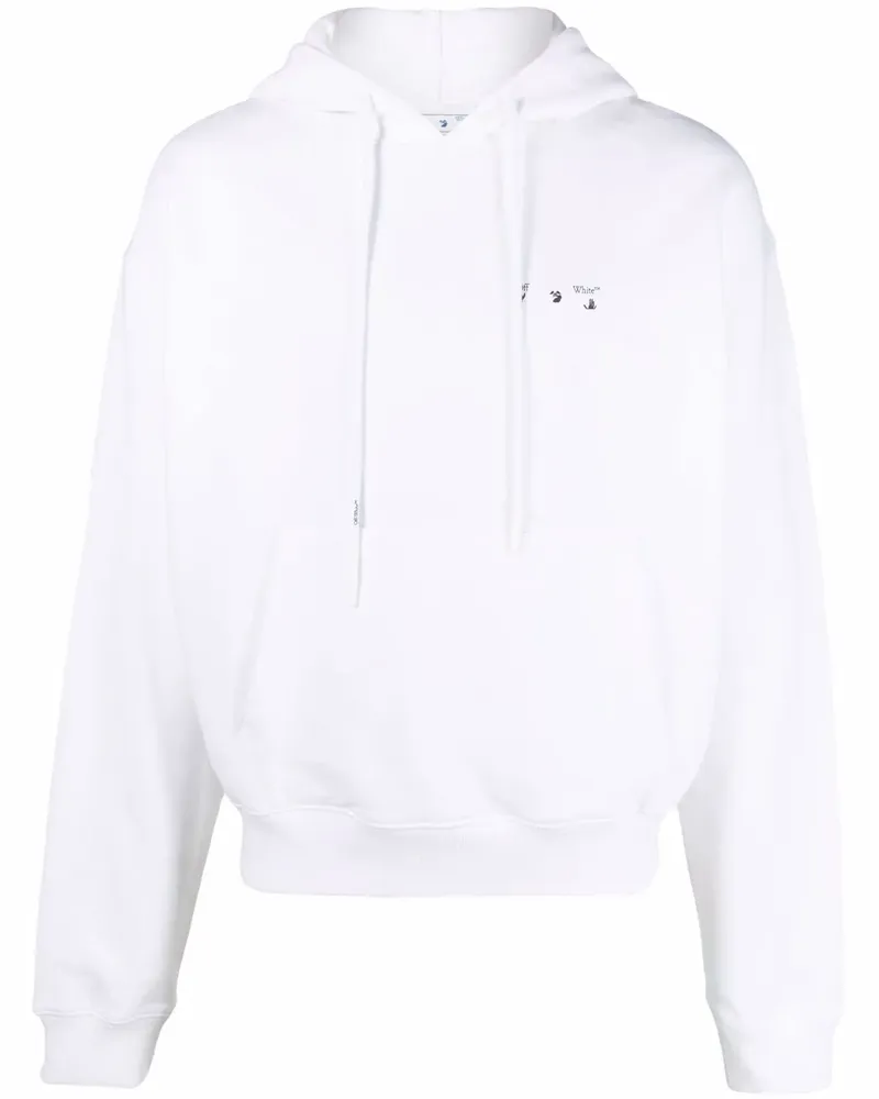 OFF-WHITE Hoodie mit Caravaggio-Print - Weiß Weiß