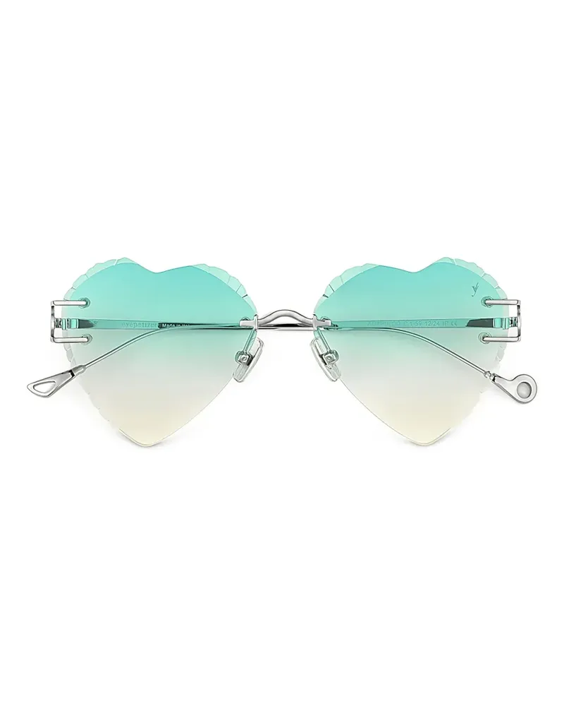 Eyepetizer Acapulco Sonnenbrille in Herzform - Silber Silber