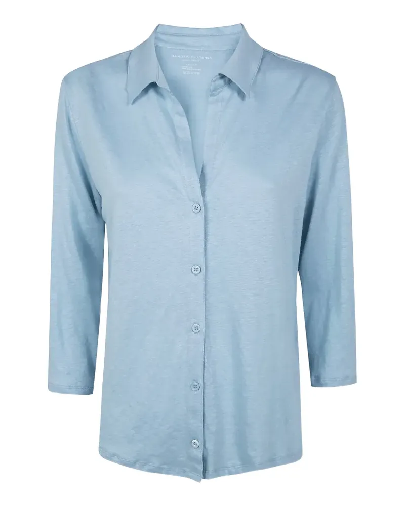 Majestic buttoned shirt - Blau Blau