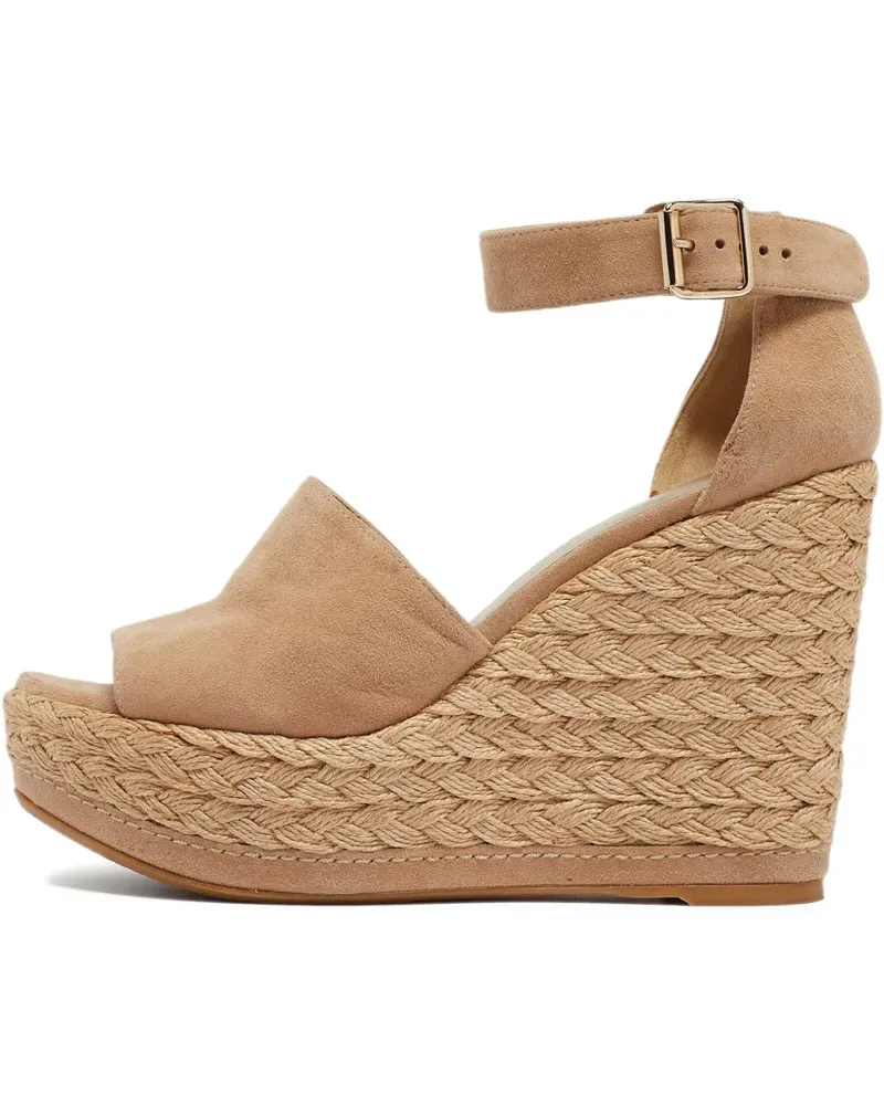 Stuart Weitzman Pre-owned Wedge-Espadrilles 120mm - Nude Nude