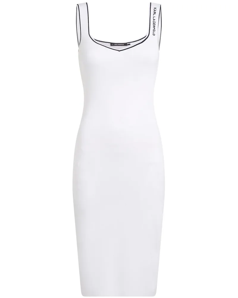 Karl Lagerfeld Gestricktes Kleid - Weiß Weiß