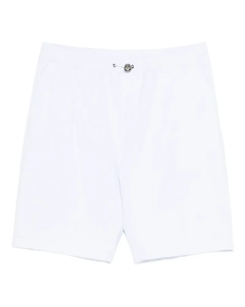 KIRED pleated drawstring shorts - Weiß Weiß