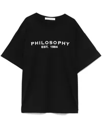 Philosophy Di Lorenzo Serafini T-Shirt mit Logo-Print Schwarz