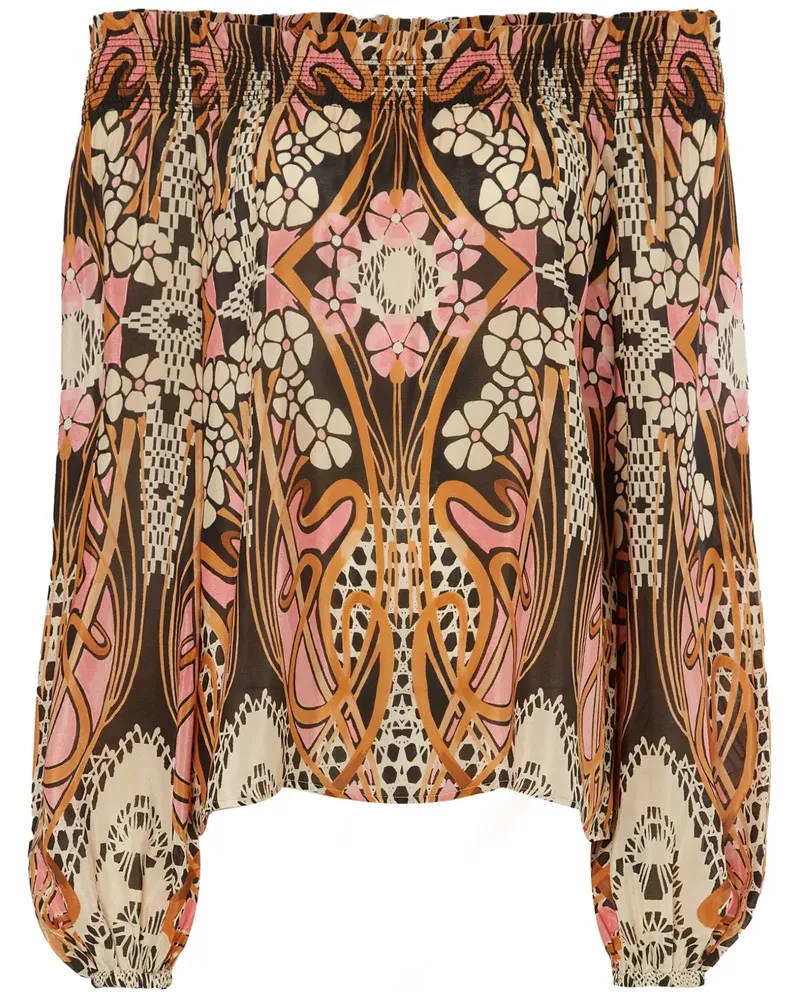 Temperley London Schulterfreie Bluse - Rosa Rosa