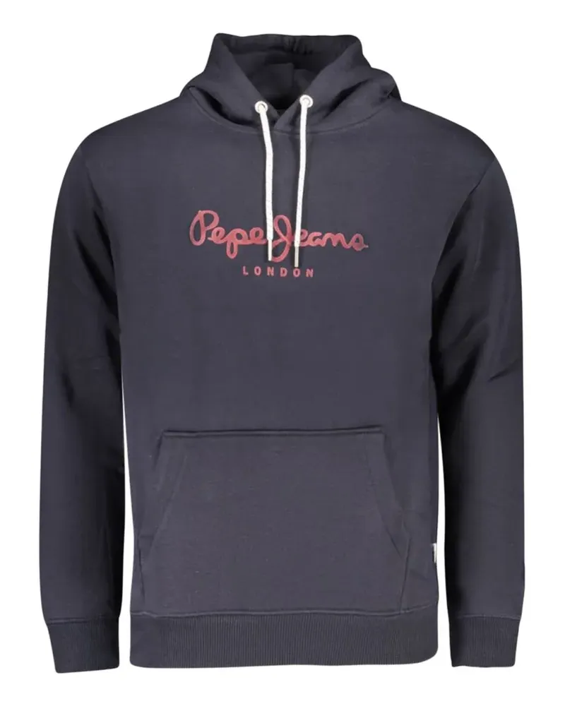 Pepe Jeans logo-print hoodie - Blau Blau