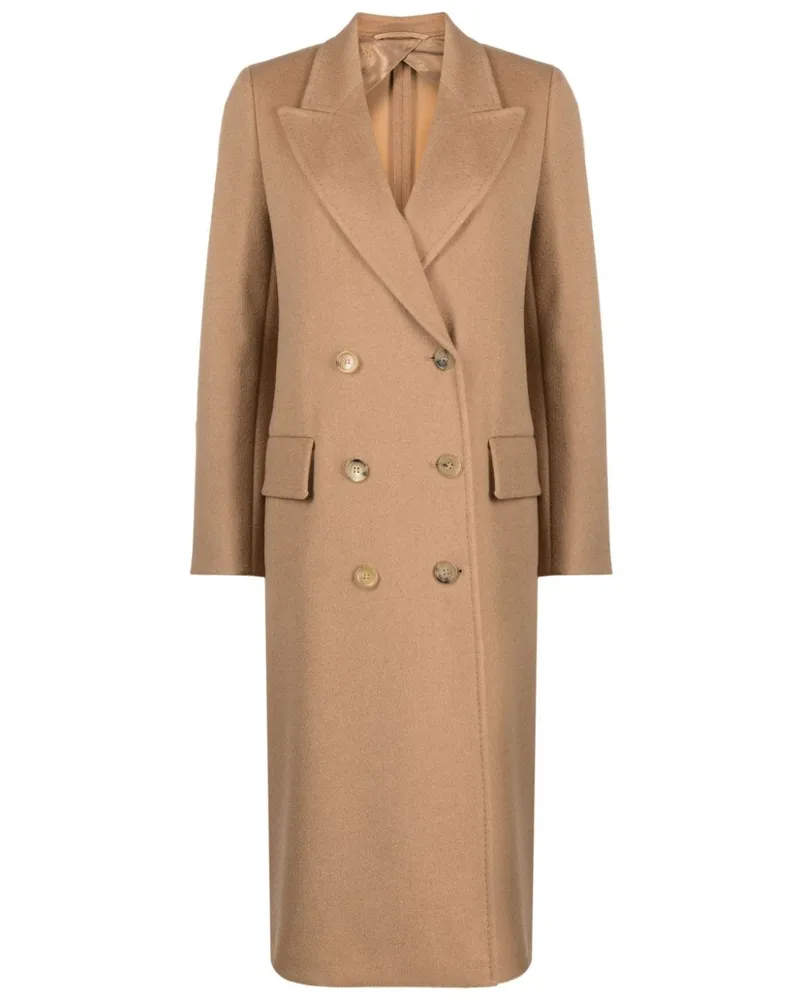 Max Mara Doppelreihiger Mantel - Braun Braun