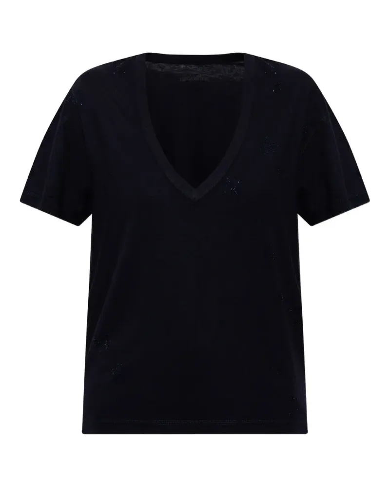 Zadig & Voltaire T-Shirt mit Strassverzierung - Schwarz Schwarz