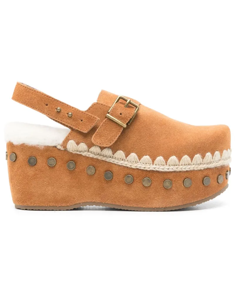 Mou Clog Mules 67mm - Braun Braun