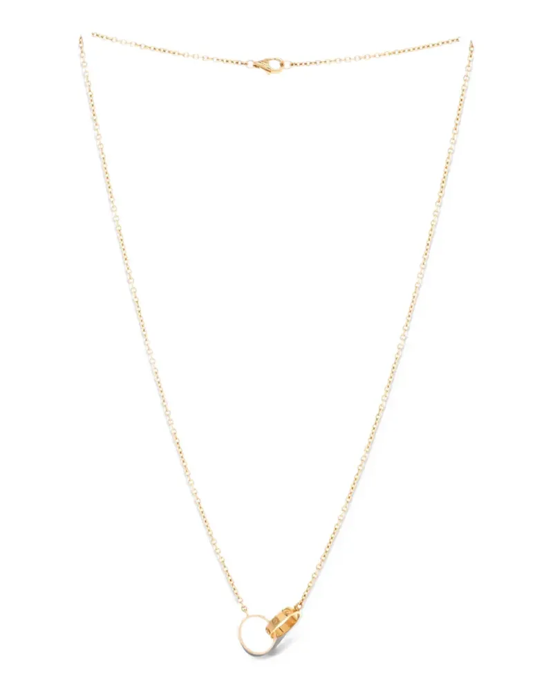 Cartier Love Interlocking 18K Yellow Gold necklace Gold