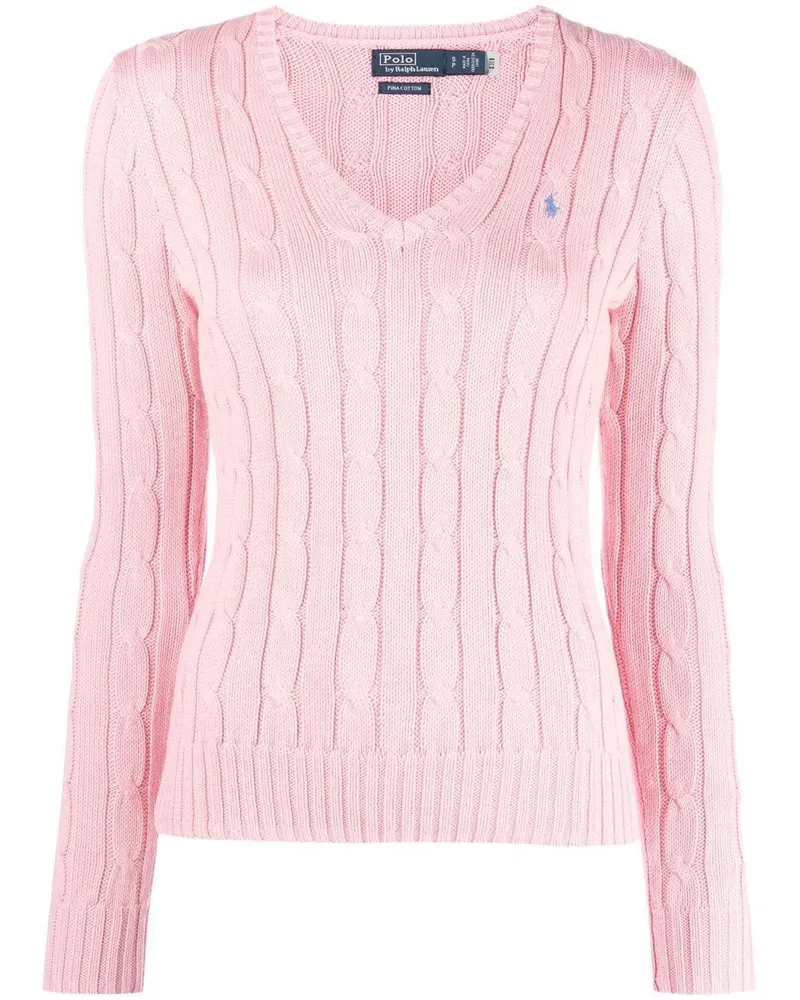 Ralph Lauren Bestickter Pullover - Rosa Rosa