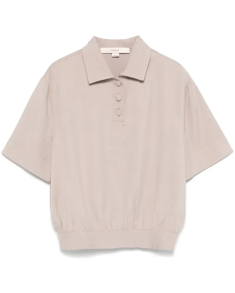 REMAIN Klassisches Poloshirt - Grau Grau