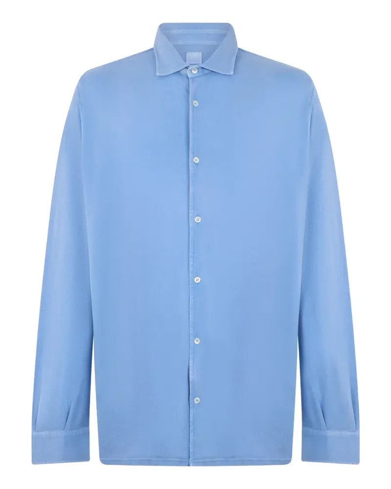 Fedeli long-sleeve cotton shirt - Blau Blau